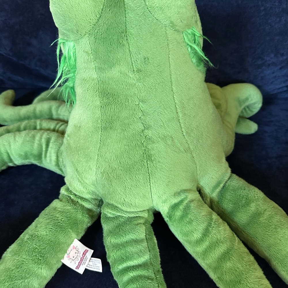 Green Plush Octopus Toy - Picture 2 of 3